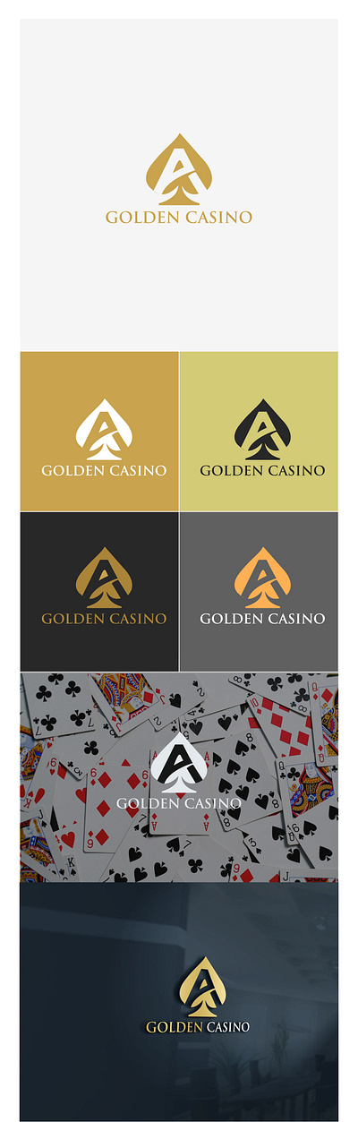 GOLDEN CASINO LOGO casino casino logo casino logo design design gambling logo logo casino