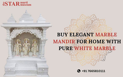 Buy Elegant Marble Mandir For Home With Pure White Marble marble mandir marble mandir design marble mandir design for home marble mandir price white marble white marble murti