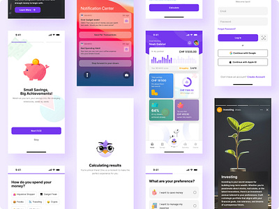 Human Centered Financial Application finance fintech impulsive buying mobile app mobile app design mobile ui savings ui ux ui design uiux ux research