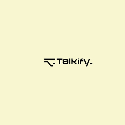 Talkify Chatbot AI branding graphic design logo