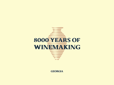 Homeland of Wine 8000 years branding concept creative georgia graphic design illustration logo winemaking