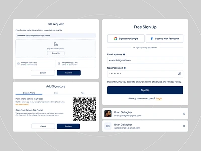 Analytics Dashboard B2B Saas Widgets ✦ Encyro clean design interface log in onboarding product service startup ui ux web design widget