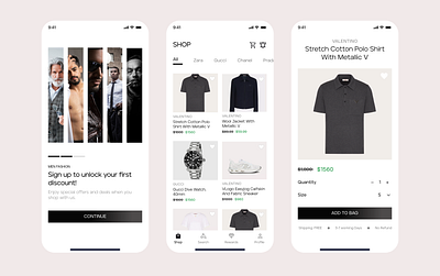 Fashion Retail Store app (WIP) ui ux