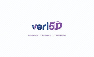 Logo for Veri5D 3d branding concept design graphic design illustration logo print media