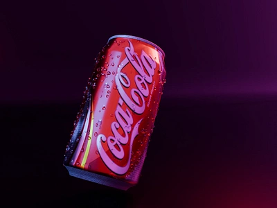 Coke Splash 3d animation motion graphics ui