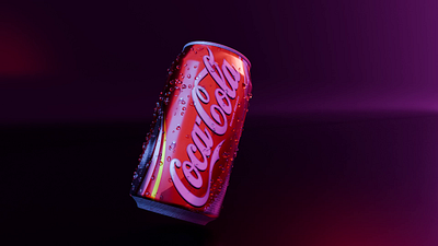 Coke Splash 3d animation motion graphics ui