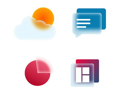 Glass Icons app design frosted icon glass icon icons ui web design