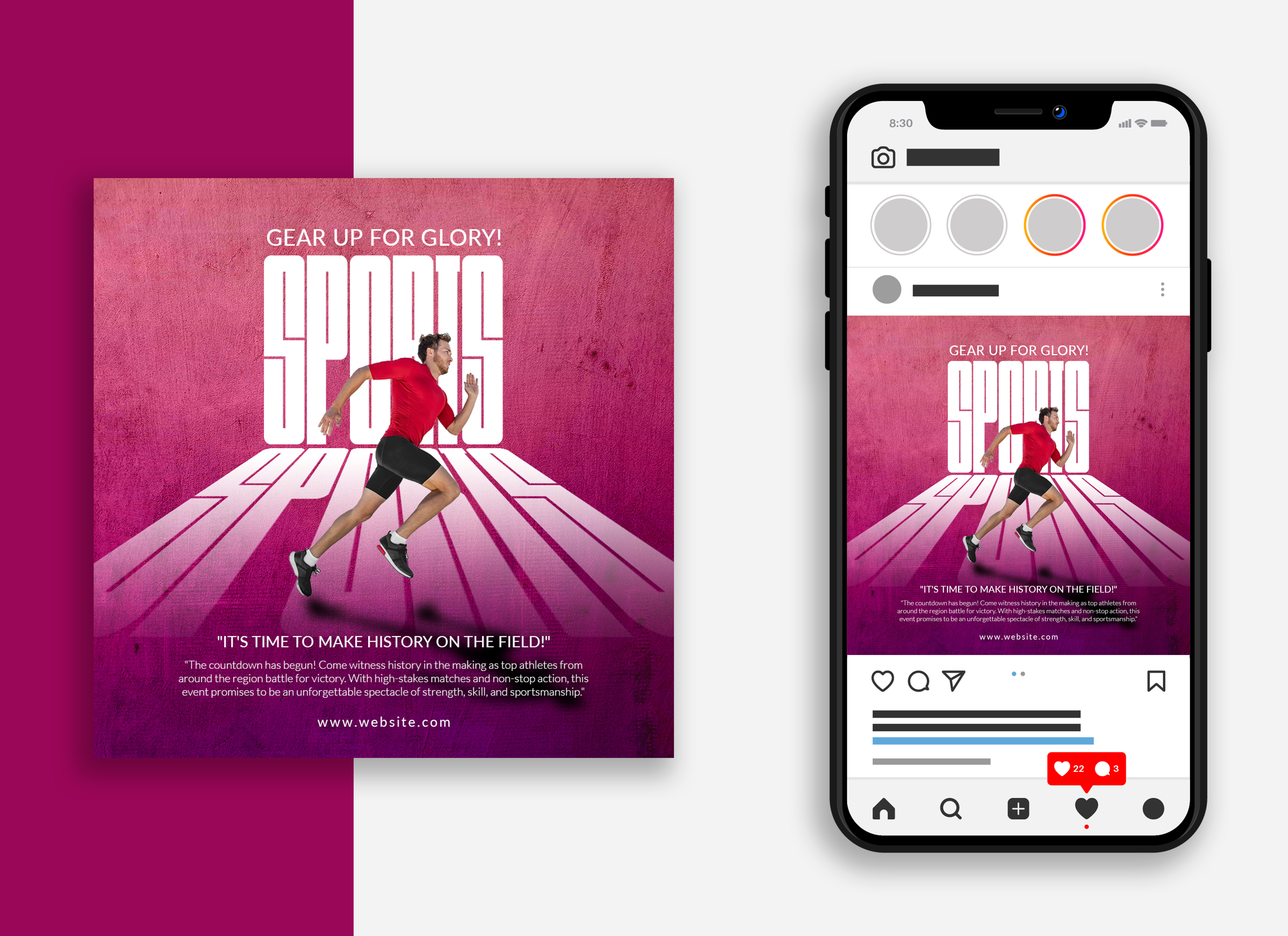 Example of Social Media Post Design