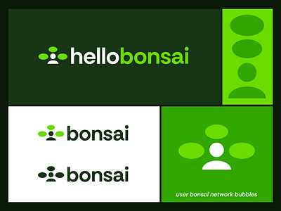 HelloBonsai - Logo Design accountant administration bonsai bonsai tree branding bubble chat creative logo design finance growth hello invoice jeroen van eerden logo modern logo network service user vat