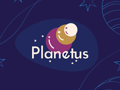 Planetus - Astronomy Museum. Your Gateway to the Stars branding graphic design logo