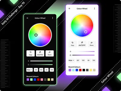 Daily UI Challenge #70 - A simple color wheel interface daily ui challenge design hype 4 academy square.one ui ux ux design