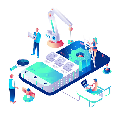 App Development Isometric 2D Animation 2d animation app development app prototyping coding digital design flat illustration interface it solutions izometric mobile design mobile development motion product development software engineering software innovation system architecture teamwork ui ux design