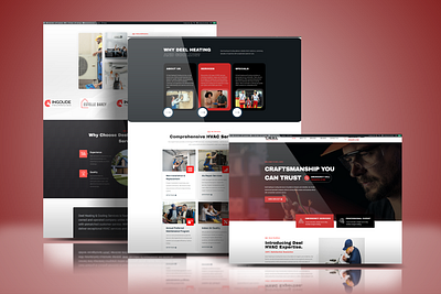 Custom HVAC Service Website for Deel Heating & Cooling - WordPre business website responsive design ui user experience wordpress development