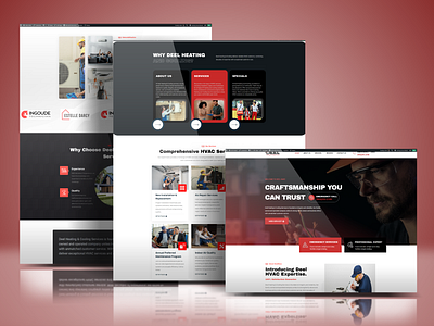 Custom HVAC Service Website for Deel Heating & Cooling - WordPre business website responsive design ui user experience wordpress development