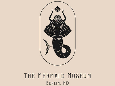 Mermaid logo branding design drawing graphic design illustration logo typography vector