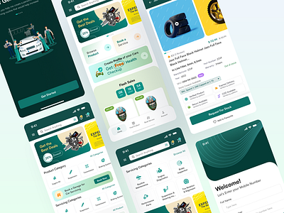 Auto Care App UI app design appdesign autocareapp checkoutexperience designinspiration designprocess ecommerceui mobileappdesign mobileui multivendor multivendorapp productshopping servicescheduling ui uiux userengagement userexperience userinterface ux design