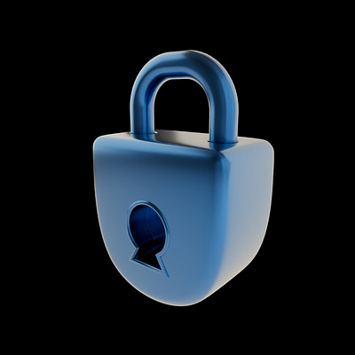 3D Lock 3d c4d graphic design