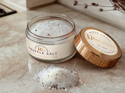 Truffle Queen branding illustration label label design minimal mininal packaging packaging salt small packaging truffle