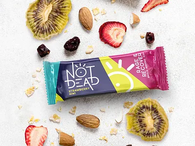 Not Dead branding food food packaging hangover label label design packaging packaging design supplements