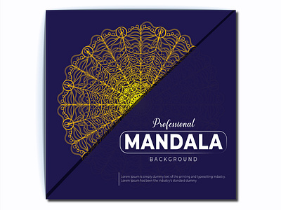 Professional Mandala Background Design background brand branding business design designer graphic designer layout luxury luxury mandala mandala mandala background mandala design mandala template marketing professional professional mandala template vector