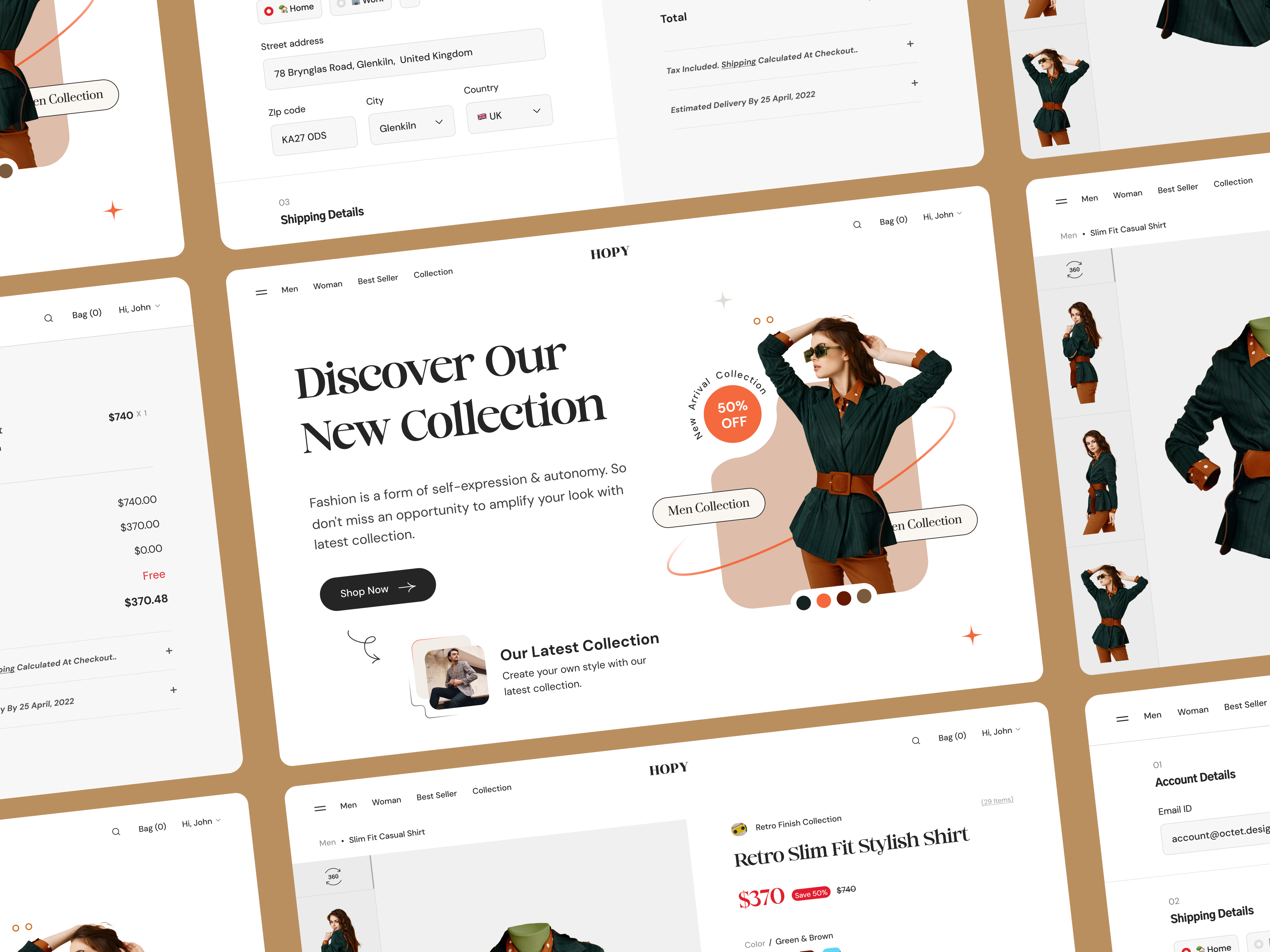 Example of Custom E Commerce Web Design 