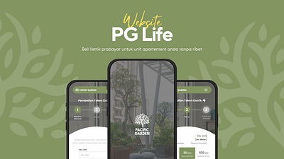 PGLife - Website - Beli listrik prabayar apartement application design electricity listrikprabayar mobileview pacificgarden pglife token ui uiux uiuxdesigner ux webdesign website