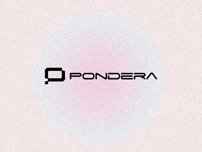 Pondera AI branding graphic design logo ui