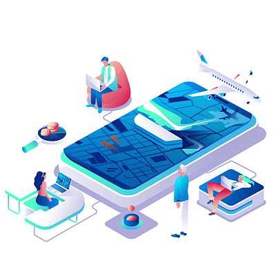 Booking Tickets Platform 2D Isometic Animation 2d animation app interface booking app booking service booking tickets flat flight reservation hotel booking illustration isometric mobile app design motion online ticketing platform tourism travel booking trip ux ui design vacation