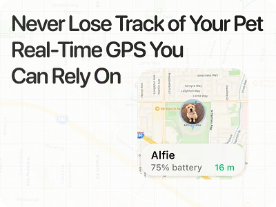 Never Lose Track of Your Pet Again dynamic islands mobile app pet tracking ui ux
