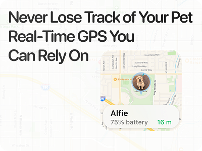 Never Lose Track of Your Pet Again dynamic islands mobile app pet tracking ui ux