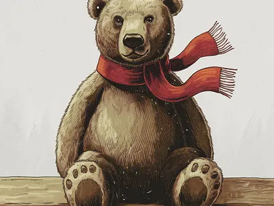 медвежонок graphic design