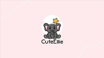 Logo Animation - CuteEllie baby clothing cute cutebaby elephant logo logoanimation motion