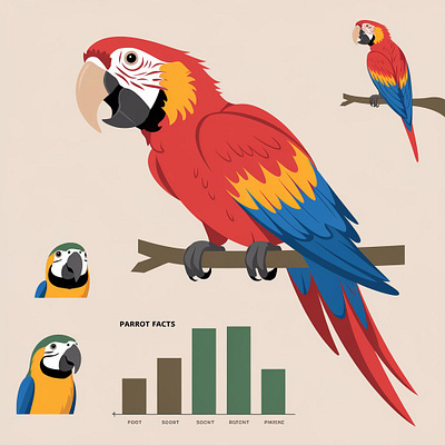 попугай branding