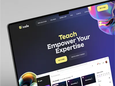 ✨ Landing Page for Scale landing prototype ui