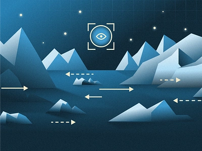 Predicting ice movement in the Arctic using ML design figma graphic design illustration vector