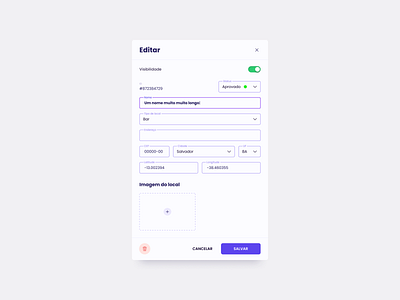 Edit location form ui webapp