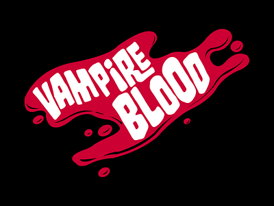 Vampire Blood art blood cute handdrawn horror icon illustration logo red vampire