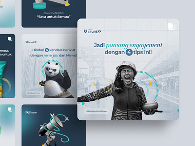 Next Level Visual Identity of Vokraf LevelUP branding ebook design editorial design graphic design landing page logo social media design visual identity