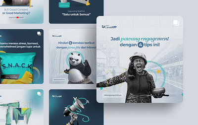 Next Level Visual Identity of Vokraf LevelUP branding ebook design editorial design graphic design landing page logo social media design visual identity