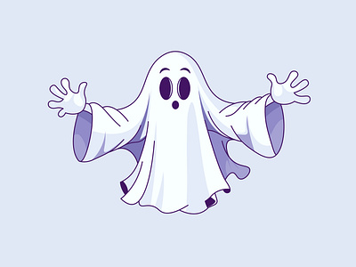 Melody Ghost cute graphic design illustrator logo vector