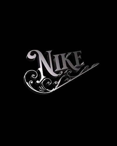 Nike 3D - Logo 3d after effects animation branding graphic design logo metal nike type