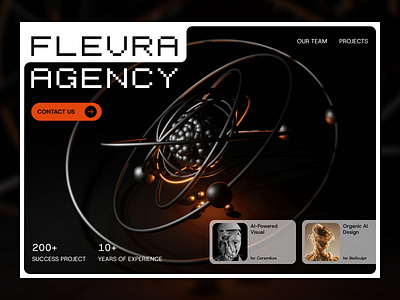 AI Visual Content Agency agency design e commerce figma landing page ui uiux ux web design