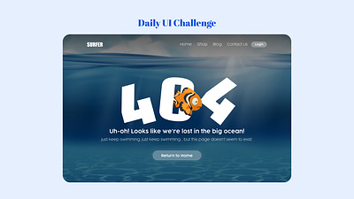 Daily UI Challenge - Day 008 - 404 Error Page 404 404 error 404 page daily ui ui