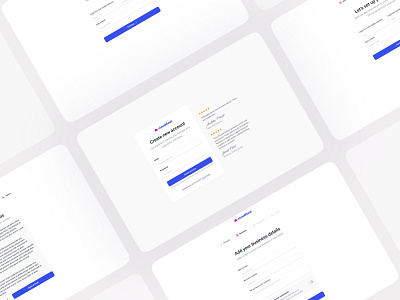 Signup process app clean minimal registration saas signup ui ux