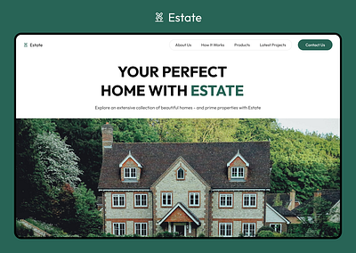 Estate - Real Estate Landing Page buyingselling e commerce estate figma house landing page real estate real estate landing page sellinghouse user interface uxui website