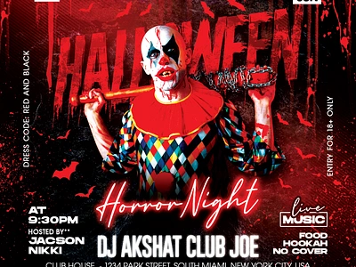 Halloween Flyer club club party costume party dj night flyer design flyer template halloween halloween 2024 halloween costume party halloween flyer halloween night halloween party halloween week halloween2024 holiday horror night instagram scary party spooky month spooky season