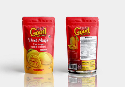 Mango pouch packaging mix pouch label