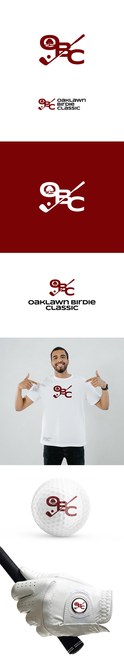 Oaklawn Birdie Classic (Client's work) badge golf logo oaklawn tree