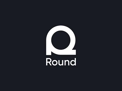 Round branding circle identity logo mark r round sign smolkinvision symbol