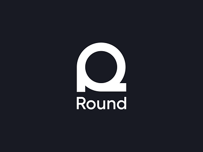 Round branding circle identity logo mark r round sign smolkinvision symbol